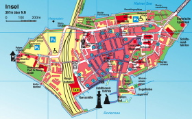 Lageplan Lindau Insel